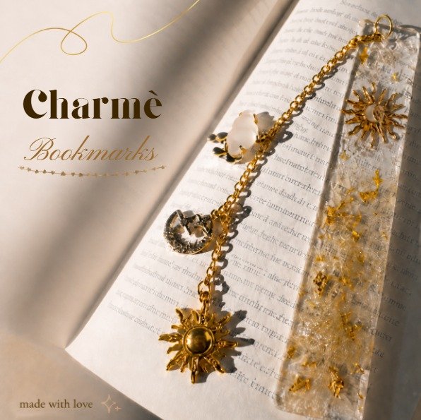 Charme Golden Bookmark